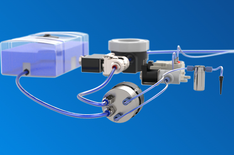 3 channel fluid delivery pump